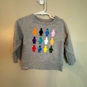 LEGO Target MULTICOLOR Minifigures Graphic Youth Sweatshirt Gray Boys 2T
